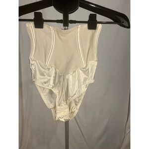 Vintage Smoothie Waist Eliminator High Waisted Shapewear Briefs Cream XL 5012